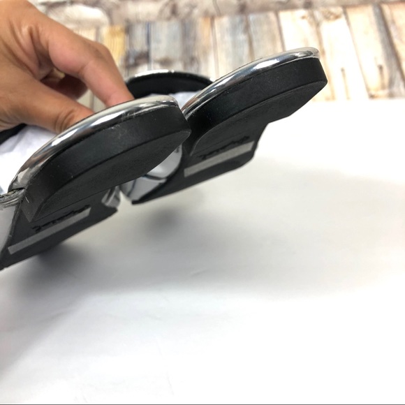 NEW Qupid Swirl Metallic loafer slides Sz 5.5 - Picture 7 of 8